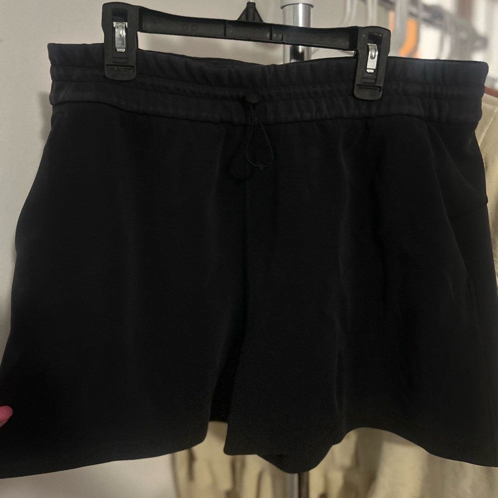 Lululemon Black Drawstring Knit Shorts